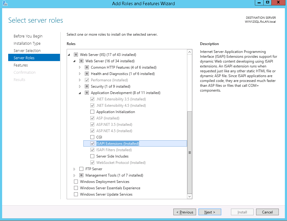 Feature roles